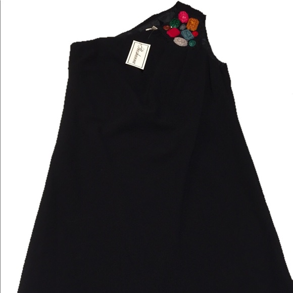 Shoshanna Dresses & Skirts - NWT Shoshanna One Shoulder Black Jewel Party Dress